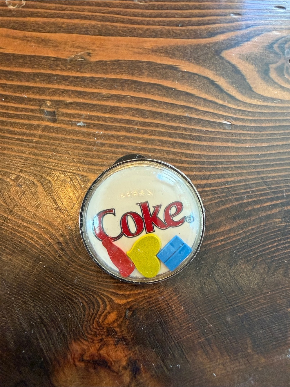 Coca Cola Pin - Red, Yellow & Blue Collectible